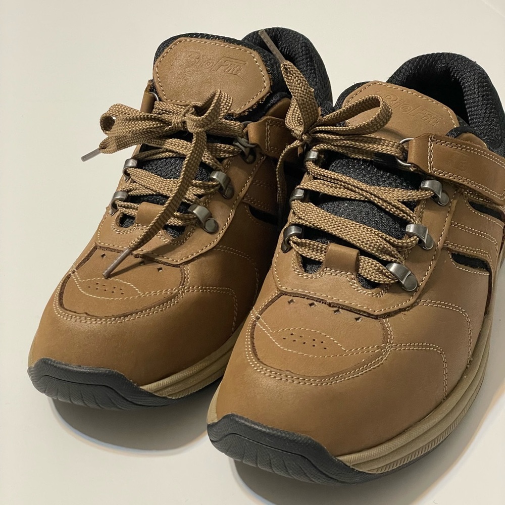 Orthofeet BioFit Shreveport Mens Size 8.5 W Brown Leather Orthopedic Shoes - Picture 7 of 12